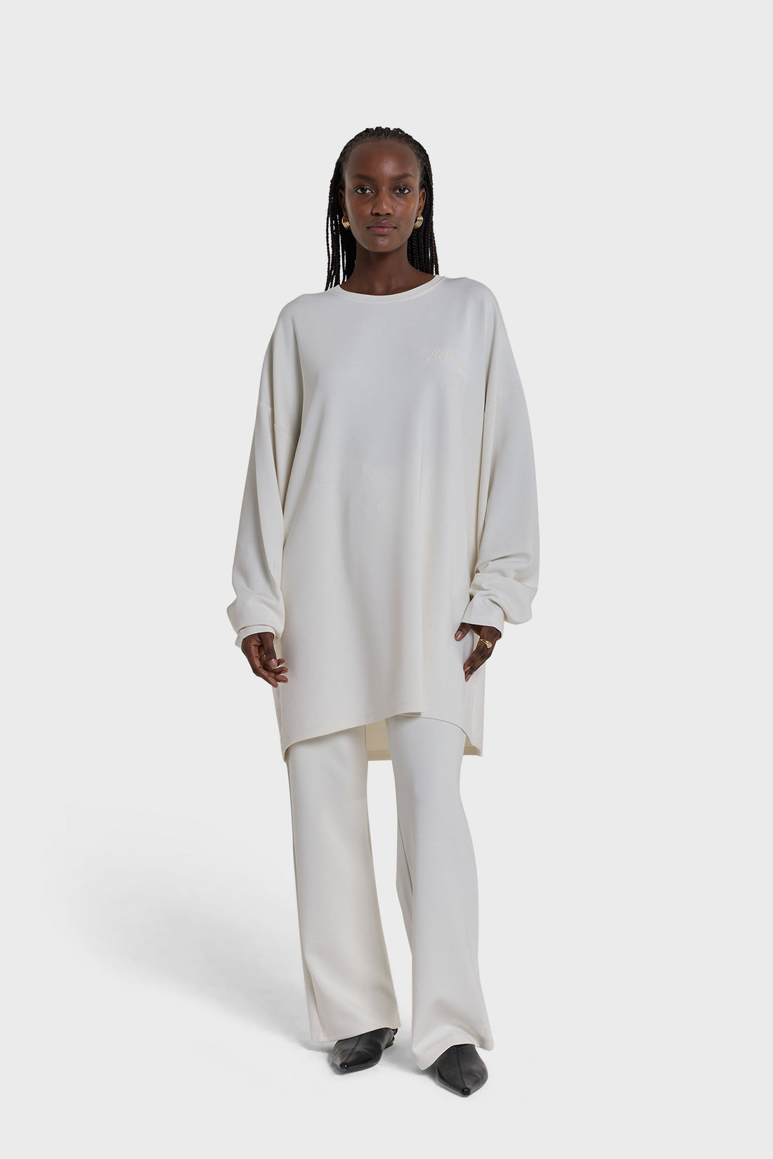 Jersey Modal Pantalon | Off White