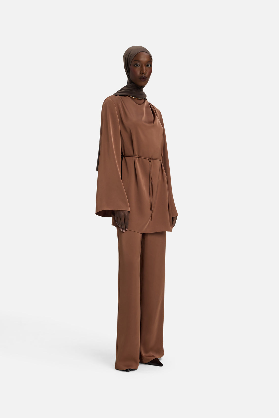 Fluide Pantalon Palazzo | Soft Bordeaux
