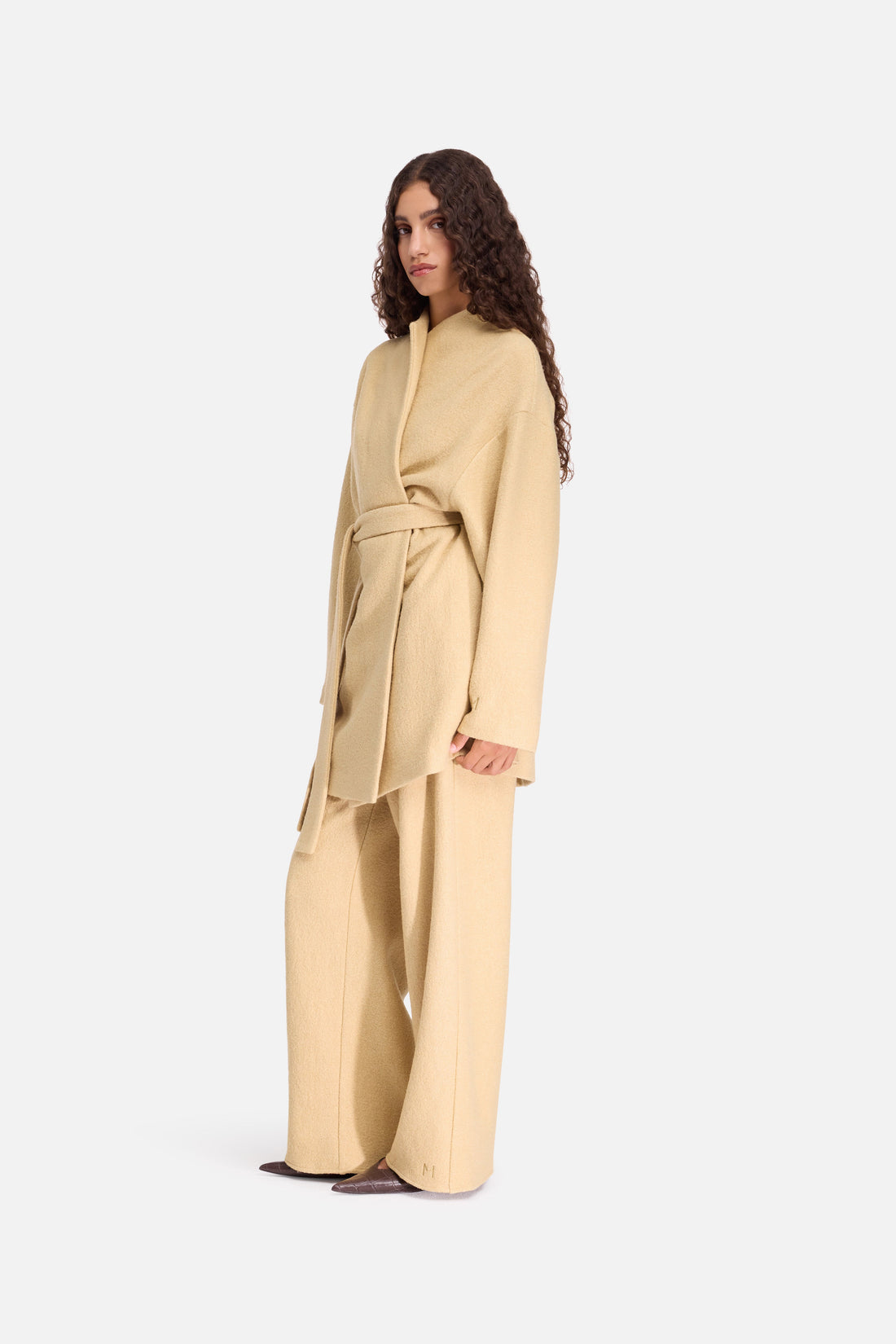 Boucle Jersey Pantalon | White Honey