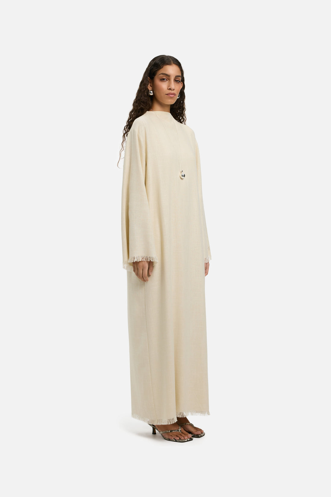 Frayed Ourlet Robe | Sand