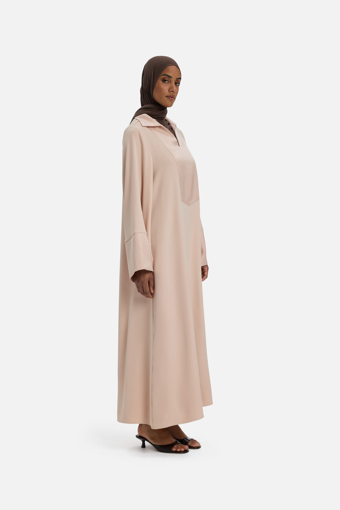 Robe Caftan Court | Dark Rose