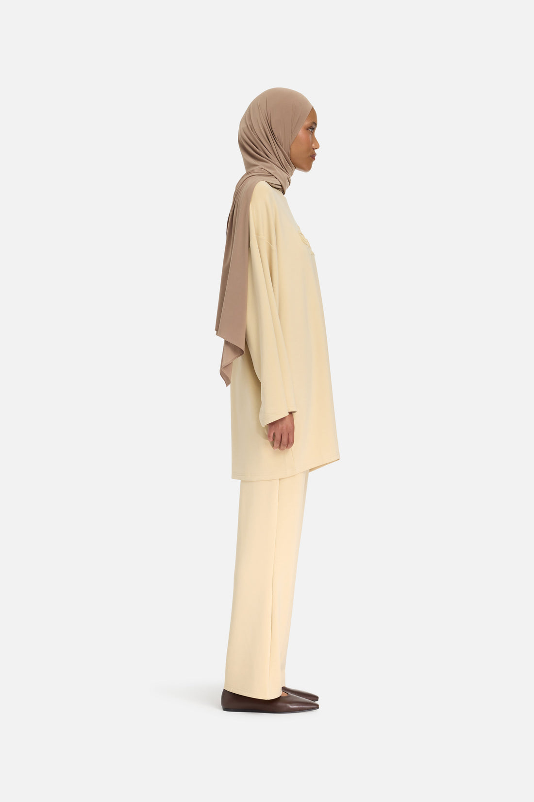 Modal Jersey Pantalon | Desert Clay