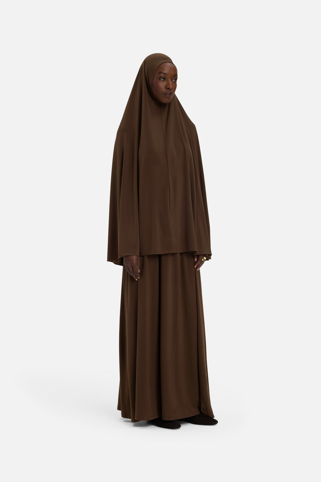 Premium Jersey Khimar | Chocolate