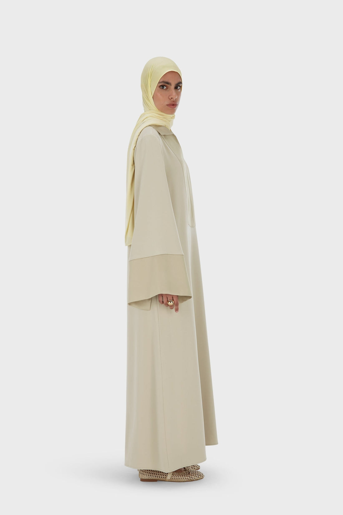 Robe Caftan Régulier | Moss Gray