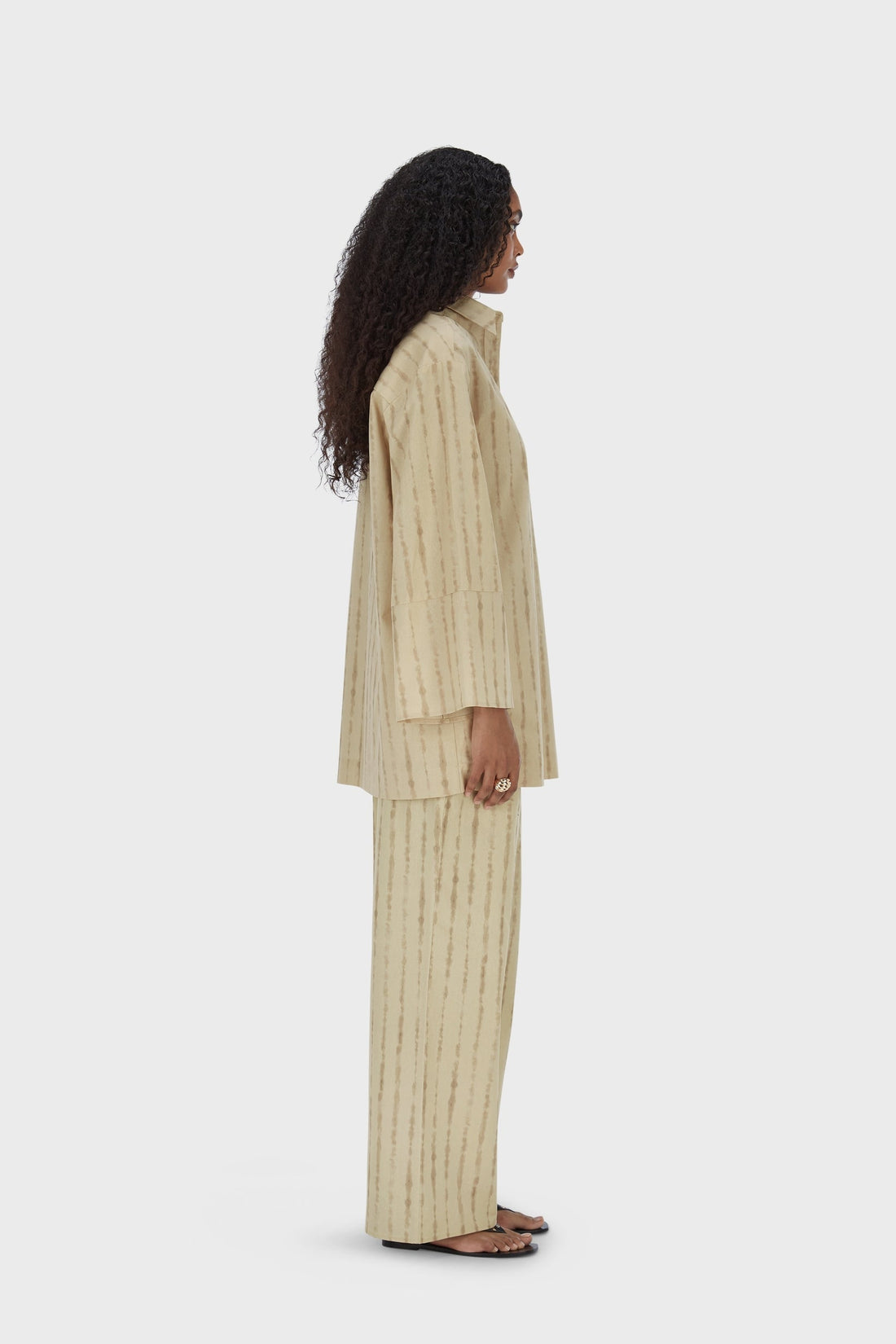 Shibori Pantalon | Brown Rice