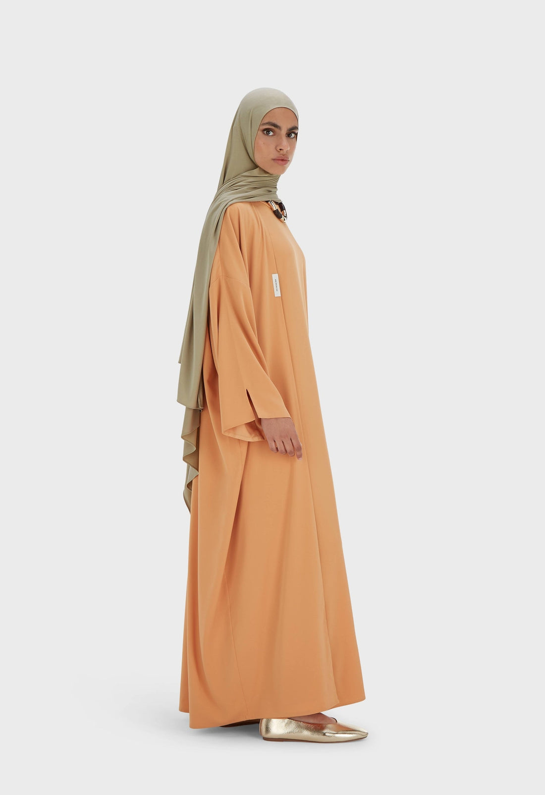 Tissé Abaya Court | Pastel Orange
