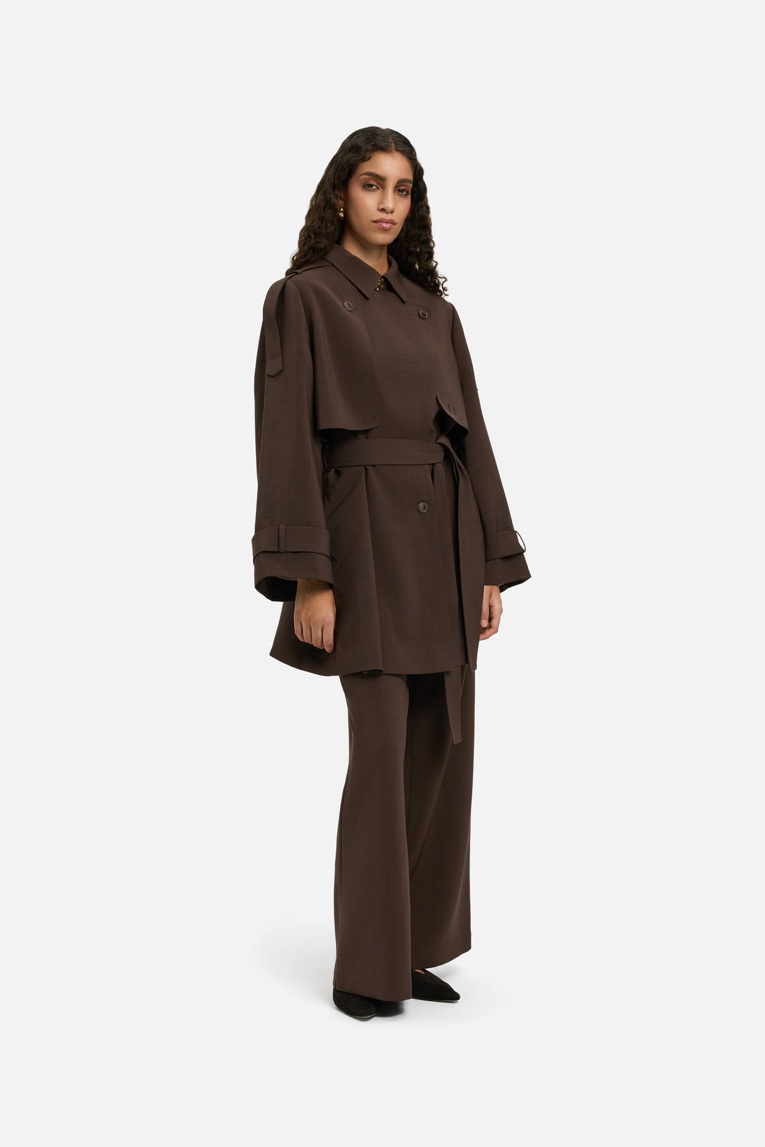 Court Trench Veste | Dark Brown