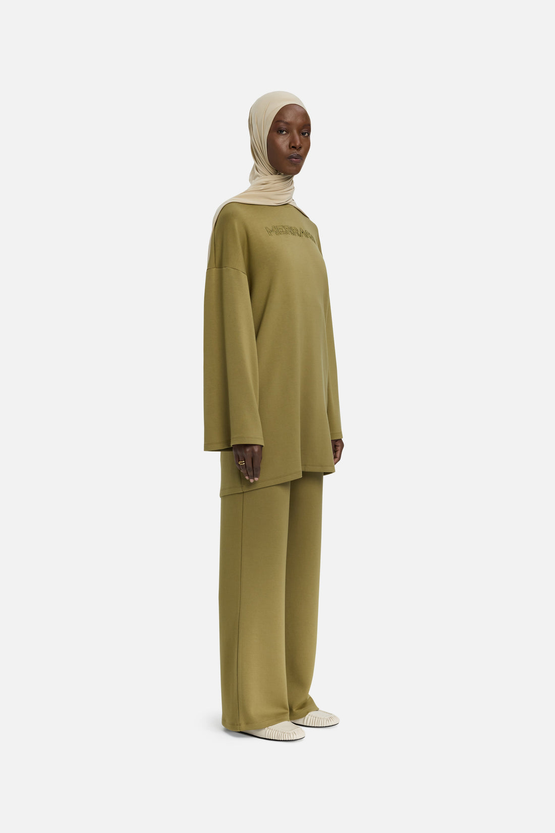 Doux Rayonne Haut | Olive