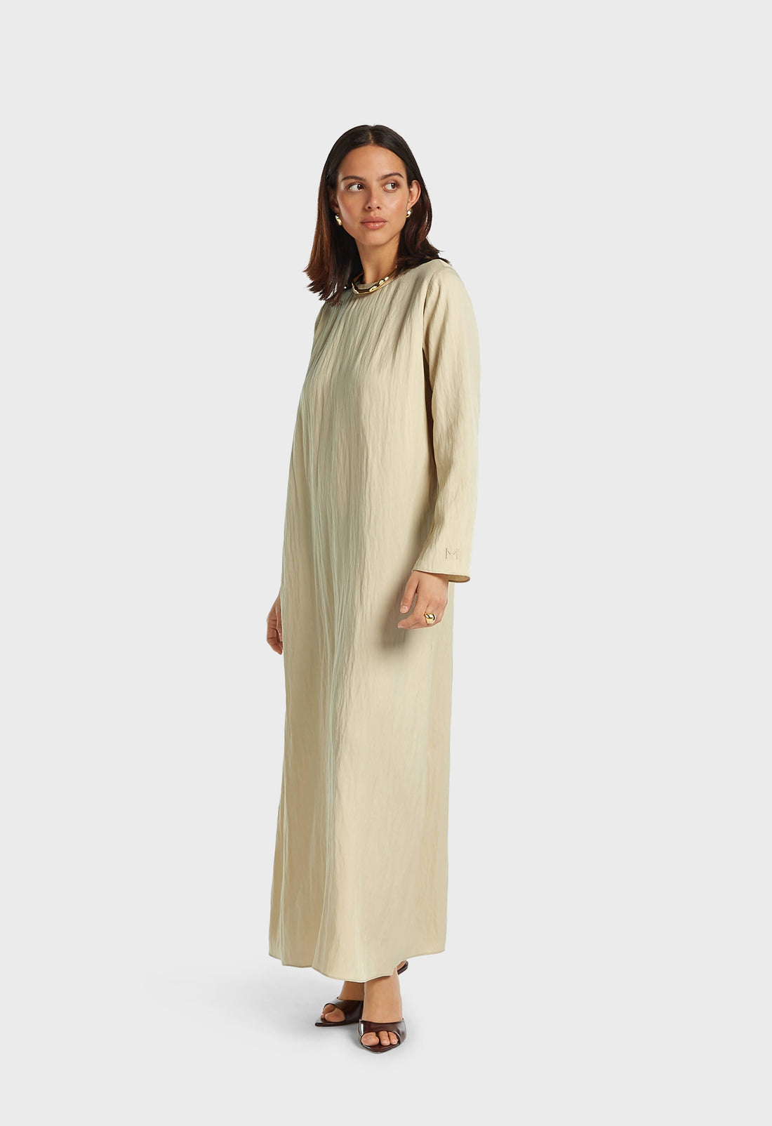 Structured Tailored Robe | Brown Rice