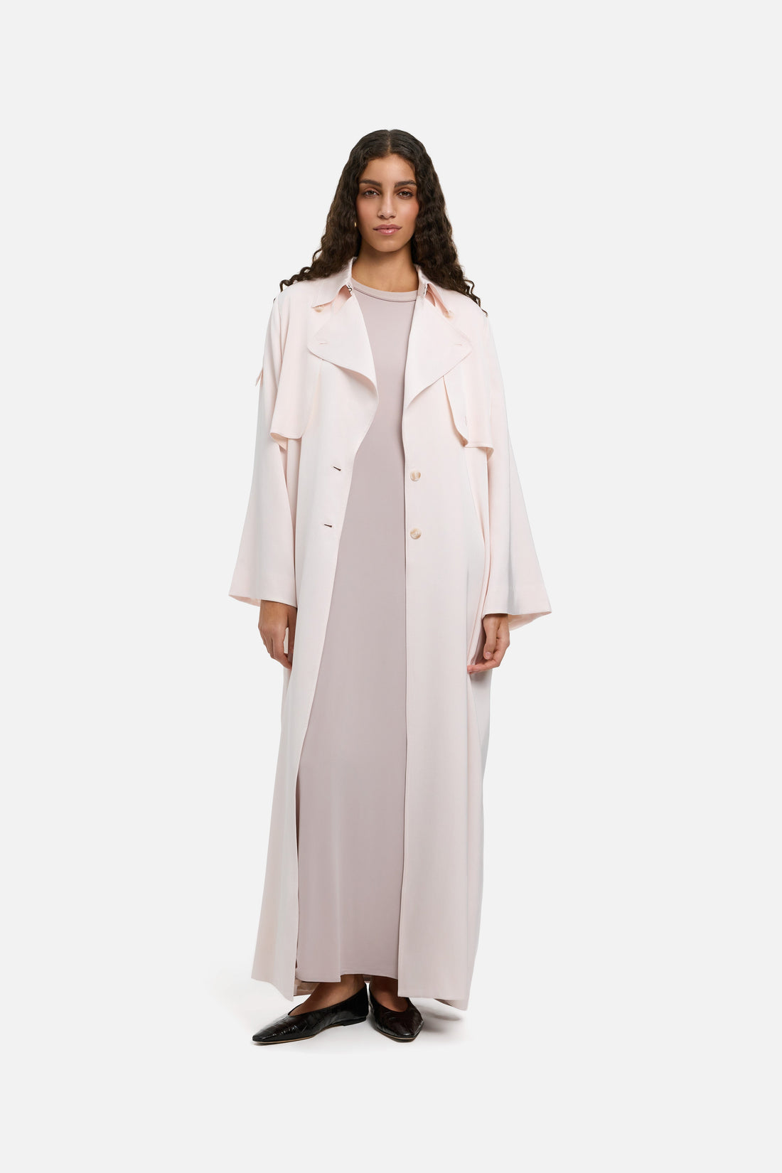 Été Trench Abaya | Meringue