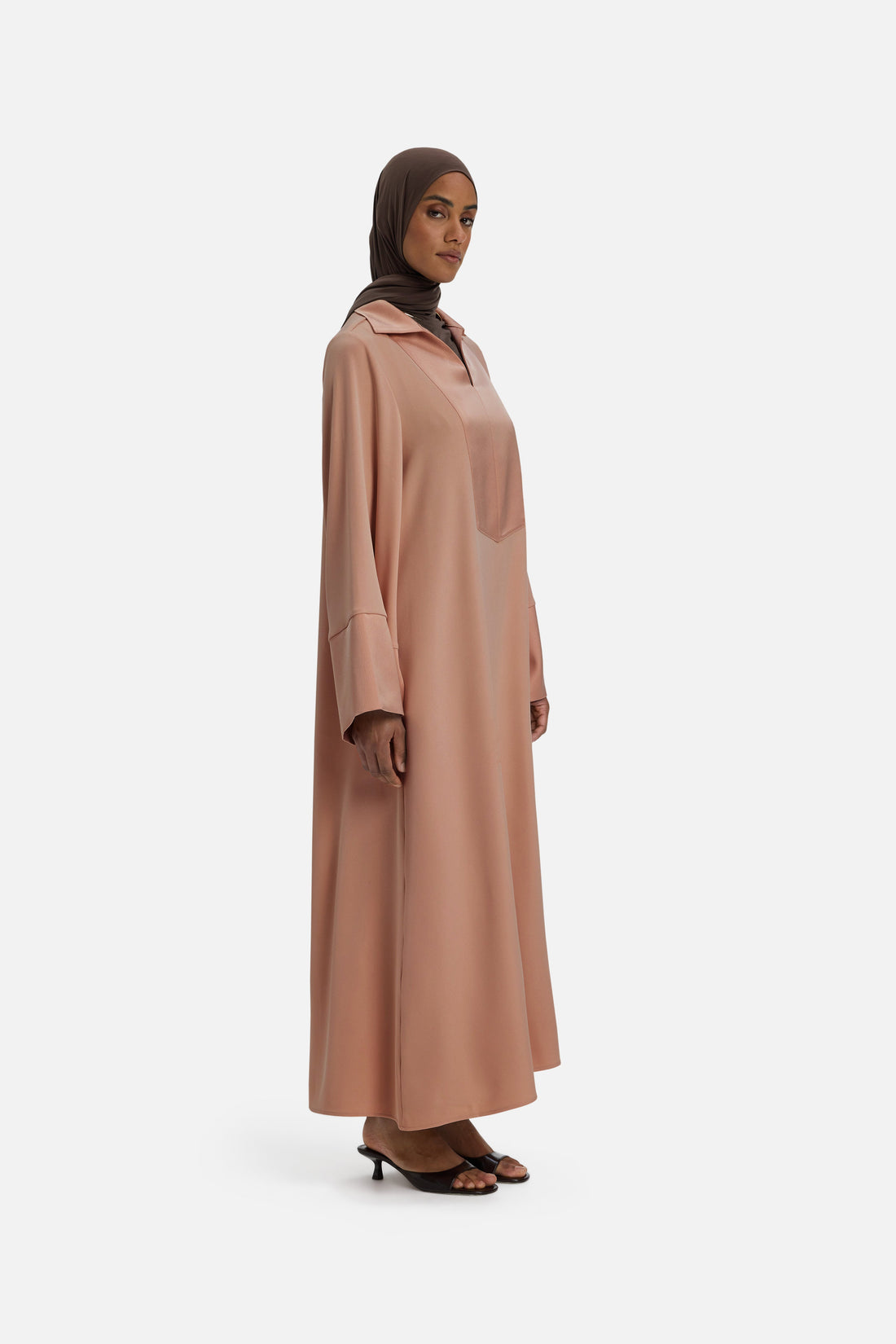 Robe Caftan Régulier | Soft Bordeaux